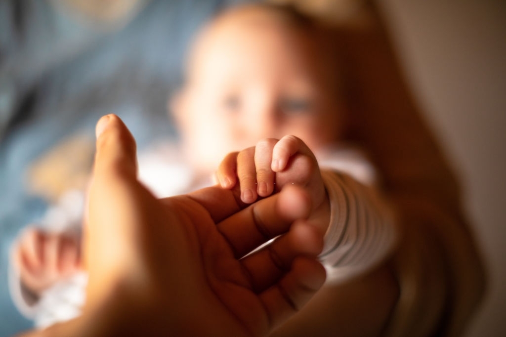 Hand holding newborn baby's hand ¿Cómo elegir una agencia de subrogación?